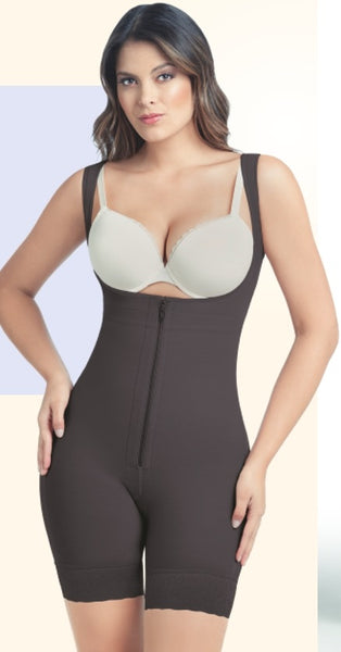 TRAJE MOLDEADOR DE CUERPO POWERNET PARA MEDIOS DE LOS MUSLOS (Cremallera) #1118